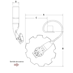 Grada de disco derecho  - Campoagrícola